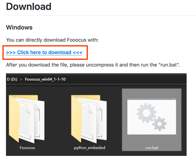 Download Fooocus for Windows from Github